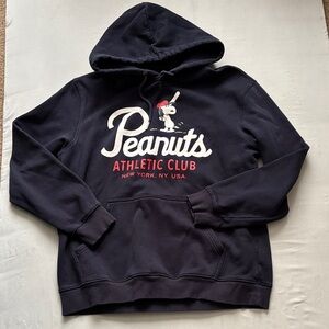 Peanuts Men's Navy Hoodie with Graphic